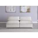  Manufacturer Color_Cream -- Meridian Serene Stationary Fabric Sofa IMAGE 3