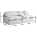  Manufacturer Color_Cream -- Meridian Serene Stationary Fabric Sofa IMAGE 6
