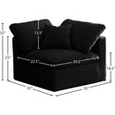  Manufacturer Color_Black -- Meridian Plush Stationary Fabric Chair IMAGE 5