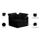  Manufacturer Color_Black -- Meridian Plush Stationary Fabric Chair IMAGE 6