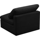  Manufacturer Color_Black -- Meridian Plush Stationary Fabric Chair IMAGE 4