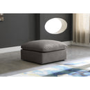  Manufacturer Color_Grey -- Plush Grey Standard Comfort Velvet Upholstered Modular Ottoman IMAGE 2