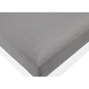  Meridian Nizuc Grey Water Resistant Fabric Upholstered Outdoor Patio Modular Armless Chair IMAGE 6