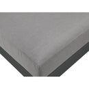  Meridian Nizuc Grey Water Resistant Fabric Upholstered Outdoor Patio Modular Armless Chair IMAGE 6