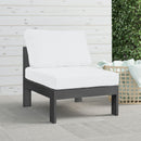  Meridian Nizuc White Water Resistant Fabric Upholstered Outdoor Patio Modular Armless Chair IMAGE 2