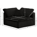  Manufacturer Color_Black -- Meridian Cozy Stationary Fabric Chair IMAGE 5