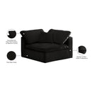  Manufacturer Color_Black -- Meridian Cozy Stationary Fabric Chair IMAGE 6