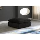  Manufacturer Color_Black -- Meridian Cozy Fabric Ottoman IMAGE 2