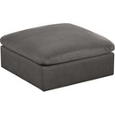 Meridian Cozy Fabric Ottoman 634Grey-Ott IMAGE 1