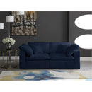  Manufacturer Color_Navy -- Meridian Cozy Stationary Fabric Sofa IMAGE 3