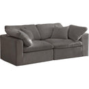 Meridian Cozy Stationary Fabric Sofa 634Grey-S80 IMAGE 1