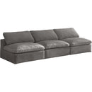 Meridian Cozy Stationary Fabric Sofa 634Grey-S117 IMAGE 1