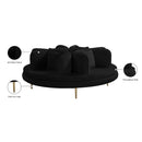  Manufacturer Color_Black -- Meridian Circlet Stationary Fabric Sofa IMAGE 10