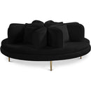  Manufacturer Color_Black -- Meridian Circlet Stationary Fabric Sofa IMAGE 1