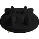  Manufacturer Color_Black -- Meridian Circlet Stationary Fabric Sofa IMAGE 3