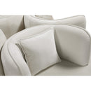 Manufacturer Color_Cream -- Circlet Cream Velvet Upholstered Roundabout Sofa IMAGE 6