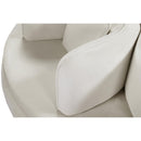  Manufacturer Color_Cream -- Circlet Cream Velvet Upholstered Roundabout Sofa IMAGE 7