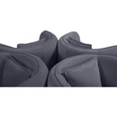  Manufacturer Color_Grey -- Circlet Grey Velvet Upholstered Roundabout Sofa IMAGE 8