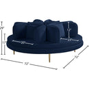  Manufacturer Color_Navy -- Circlet Navy Velvet Upholstered Roundabout Sofa IMAGE 9