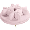  Manufacturer Color_Pink -- Circlet Pink Velvet Upholstered Roundabout Sofa IMAGE 4