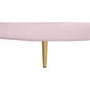  Manufacturer Color_Pink -- Circlet Pink Velvet Upholstered Roundabout Sofa IMAGE 5