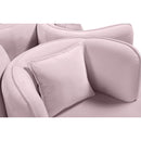  Manufacturer Color_Pink -- Circlet Pink Velvet Upholstered Roundabout Sofa IMAGE 6