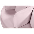  Manufacturer Color_Pink -- Circlet Pink Velvet Upholstered Roundabout Sofa IMAGE 7