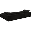  Manufacturer Color_Black -- Meridian Cozy Fabric 4 pc Sectional IMAGE 7