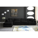  Manufacturer Color_Black -- Meridian Cozy Fabric 5 pc Sectional IMAGE 6