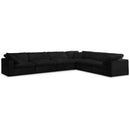  Manufacturer Color_Black -- Meridian Cozy Fabric 6 pc Sectional IMAGE 1