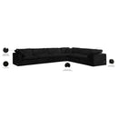  Manufacturer Color_Black -- Meridian Cozy Fabric 6 pc Sectional IMAGE 9