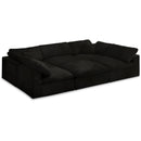 Manufacturer Color_Black -- Meridian Cozy Fabric 6 pc Sectional IMAGE 1