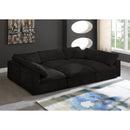  Manufacturer Color_Black -- Meridian Cozy Fabric 6 pc Sectional IMAGE 2
