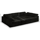  Manufacturer Color_Black -- Meridian Cozy Fabric 6 pc Sectional IMAGE 8