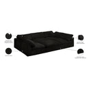  Manufacturer Color_Black -- Meridian Cozy Fabric 6 pc Sectional IMAGE 9