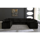  Manufacturer Color_Black -- Meridian Cozy Fabric 8 pc Sectional IMAGE 3