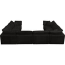  Manufacturer Color_Black -- Meridian Cozy Fabric 8 pc Sectional IMAGE 5