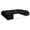  Manufacturer Color_Black -- Meridian Cozy Fabric 8 pc Sectional IMAGE 9