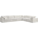 Meridian Cozy Fabric 6 pc Sectional 634Cream-Sec6A IMAGE 1