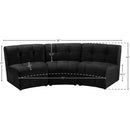  Manufacturer Color_Black -- Meridian Limitless Fabric 3 pc Sectional IMAGE 13