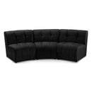  Manufacturer Color_Black -- Meridian Limitless Fabric 3 pc Sectional IMAGE 1