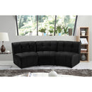  Manufacturer Color_Black -- Meridian Limitless Fabric 3 pc Sectional IMAGE 2