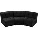  Manufacturer Color_Black -- Meridian Limitless Fabric 3 pc Sectional IMAGE 5