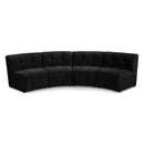  Manufacturer Color_Black -- Meridian Limitless Fabric 4 pc Sectional IMAGE 1