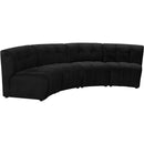  Manufacturer Color_Black -- Meridian Limitless Fabric 4 pc Sectional IMAGE 3
