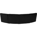  Manufacturer Color_Black -- Meridian Limitless Fabric 4 pc Sectional IMAGE 4