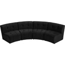  Manufacturer Color_Black -- Meridian Limitless Fabric 4 pc Sectional IMAGE 5