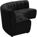  Manufacturer Color_Black -- Meridian Limitless Fabric 4 pc Sectional IMAGE 6