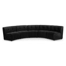  Manufacturer Color_Black -- Meridian Limitless Fabric 5 pc Sectional IMAGE 1