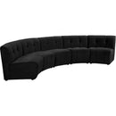  Manufacturer Color_Black -- Meridian Limitless Fabric 5 pc Sectional IMAGE 3